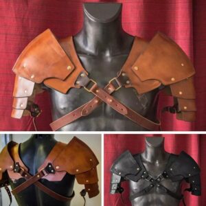 Stage Performance Retro Medieval Nordic Knight COSPLAY Armor Shoulder Pad