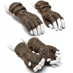 Medieval Steampunk Men’s Arm Guard Rivet Belt Buckle Gloves