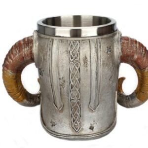 Double Horn 3D Stainless Steel Drinking Cup Office Cup