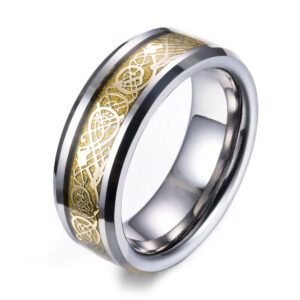 Dragon’s Breath – Steel Viking Ring