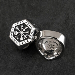 Nordic Viking Totem Compass Ring