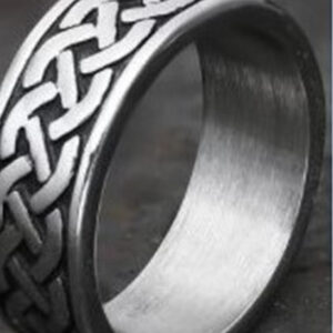 Personalised Titanium Skull Ring Viking Legends