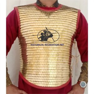 Brass Scale Lorica Squamata (Scale Armor) One Side Closed