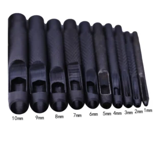 1-10mm Metal Leather Tools Leather Punch Leathercraft Hole Craft Set Hollow Punching Belt Punch