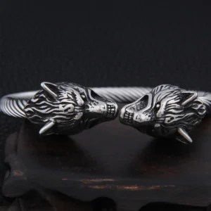 Wolf Bracelet Viking Men’s Bracelet Men Stainless Steel Bracelet For Women