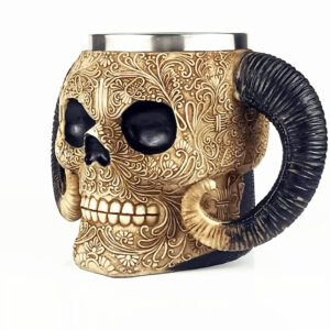 Shofar Skull Beer Mug Large Capacity