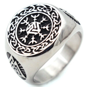 Viking Round Harpoon Stainless Steel Ring